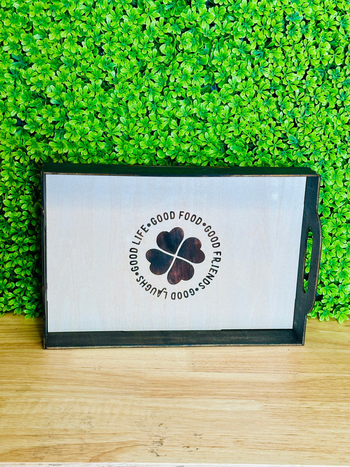 February-Wooden Tray With Woodburning