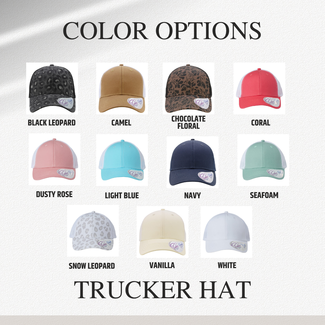 Trucker Hat With Engraved Patch