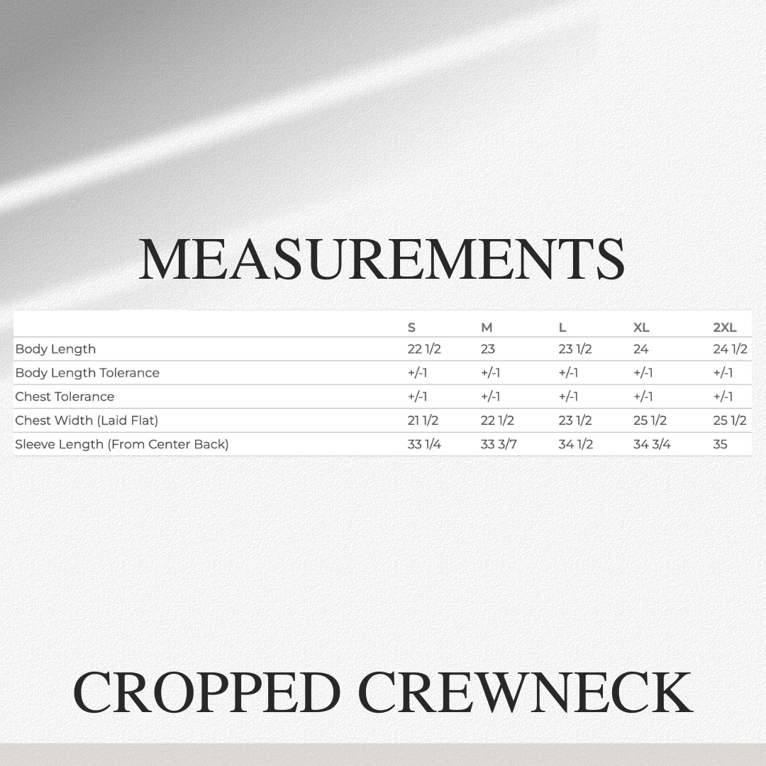 Cropped Crewneck | Mirrored Mindset