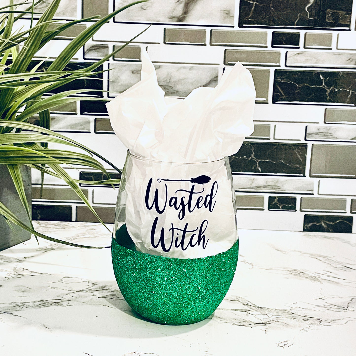 Wasted Witch Wine Glass Cut File | SVG Cut File | Cricut Cut File | Silhouette Cut File| Halloween Digital Cut File | Funny Halloween File| - The Crafty Brick