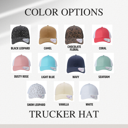 Trucker Hat With Engraved Patch