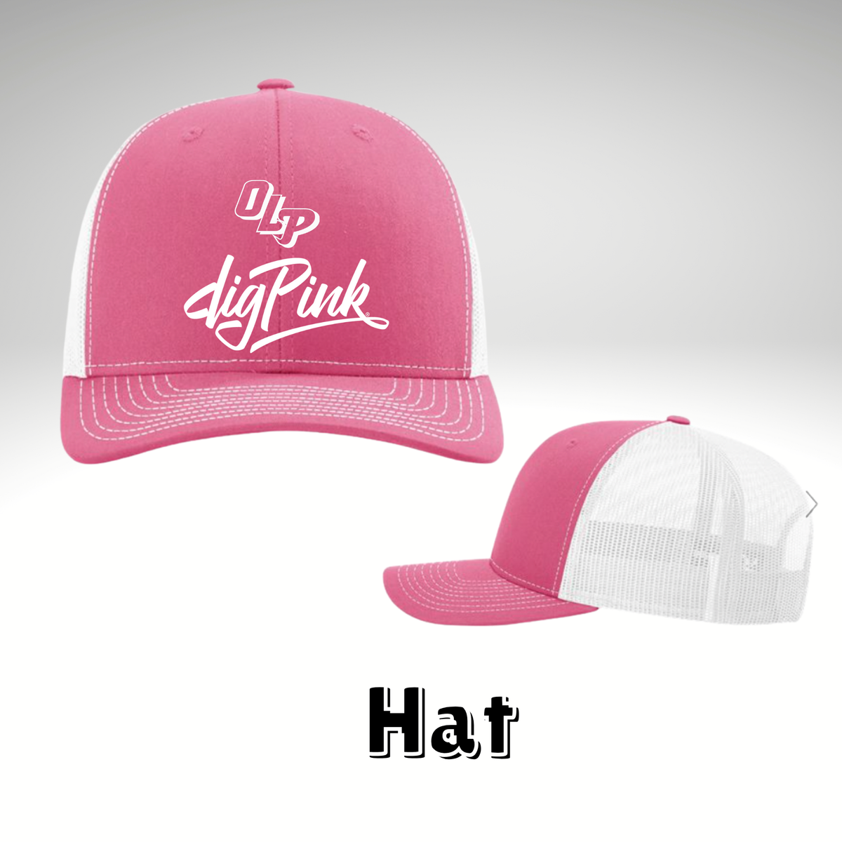 Dig Pink Trucker Hat - The Crafty Brick