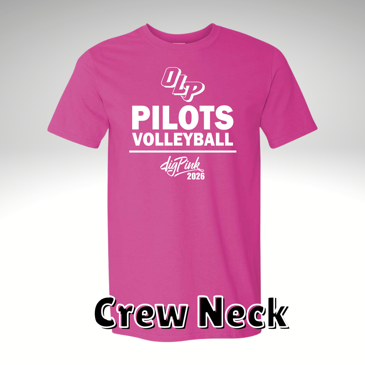 Dig Pink Crewneck T-Shirt - The Crafty Brick