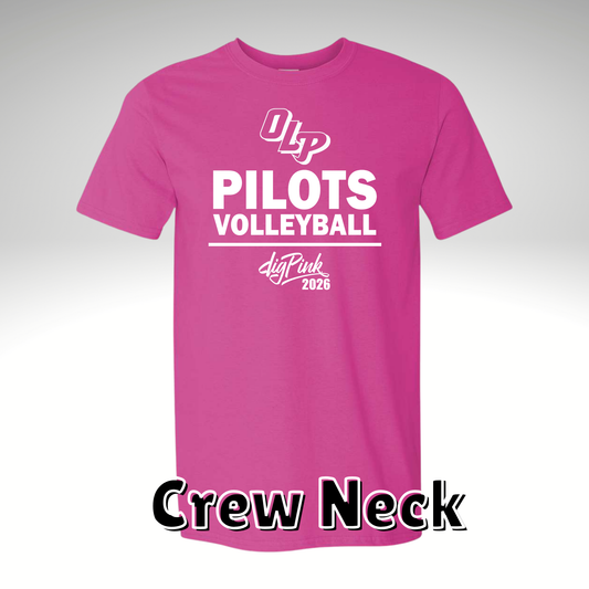 Dig Pink Crewneck T-Shirt - The Crafty Brick