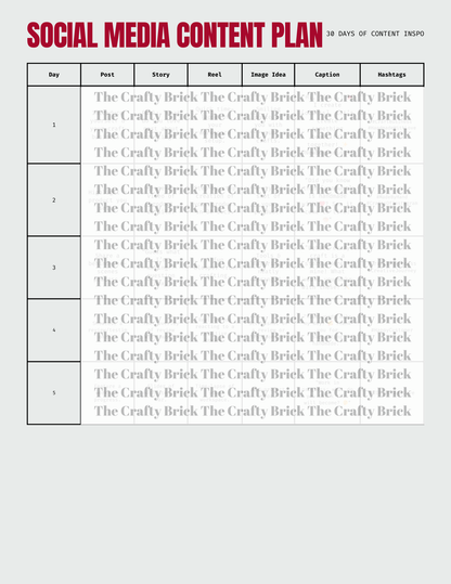 30-Days Of Social Media Content Ideas For Handmade Business Owners