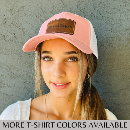 Trucker Hat With Engraved Patch