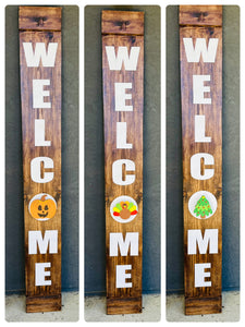 Interchangeable Holiday Welcome Sign SVG Template