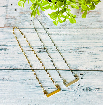 Interchangeable Empowering Charm Necklace  | Mirrored Mindset Custom Engraved Necklace | Mirrored Mindset Jewelry