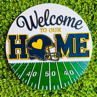 Welcome To Our H🏈me | Laser Cut Basswood | DIY Craft Kit
