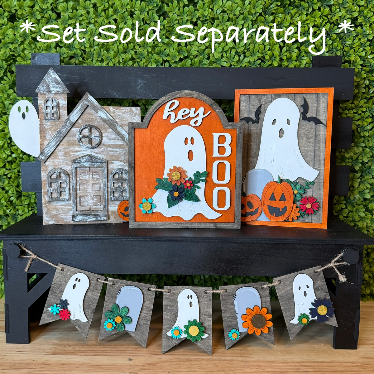 Interchangeable Seasonal Display Bench Base | Unfinished 16.5 x 13.5 x 5.5 Basswood Bench