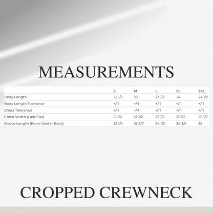 Cropped Crewneck | Mirrored Mindset