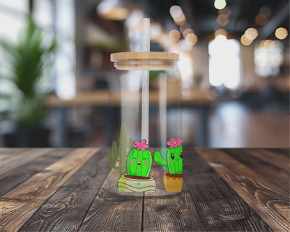 What The Fucculant | UVDTF Transfer Full Wrap | 16 oz Glass Can