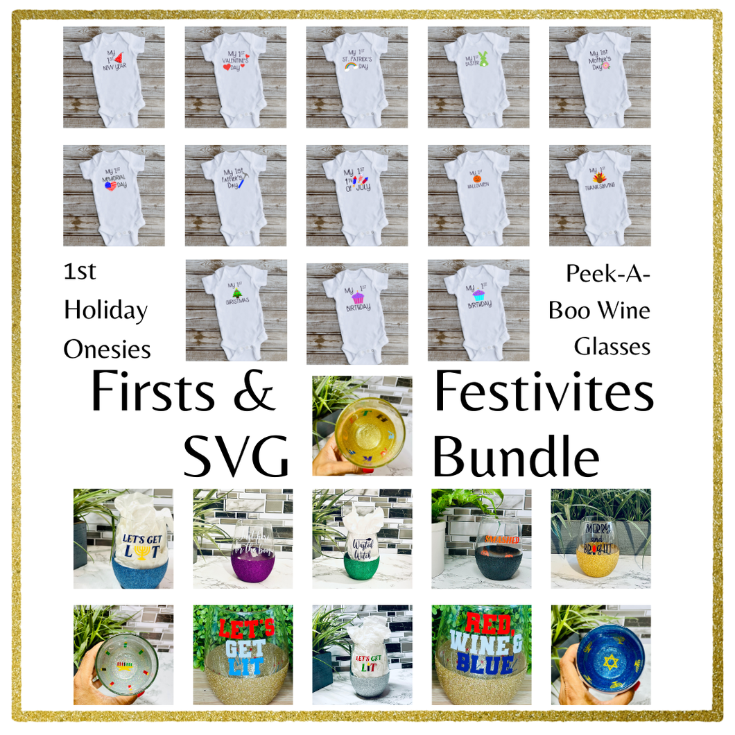 Firsts and Festivites SVG Bundle