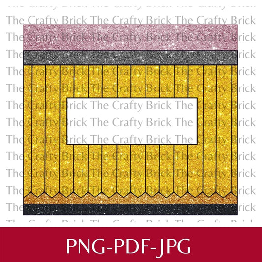 20oz Sublimation Tumbler Digital File | Glitter Pencil Tumbler | Teacher Appreciation Tumbler | Gift For Teacher