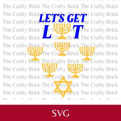 Hanukkah Wine Glass Cut File | SVG Cut File | Cricut Cut File | Silhouette Cut File