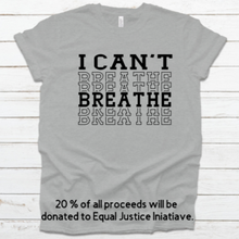 Load image into Gallery viewer, I Can&#39;t Breathe Vintage T-shirt-George Floyd-Black  Lives Matter-Racial Equality-End Racism - The Crafty Brick
