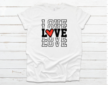 Load image into Gallery viewer, Love, Love, Love Vintage Tee - The Crafty Brick
