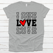 Load image into Gallery viewer, Love, Love, Love Vintage Tee - The Crafty Brick

