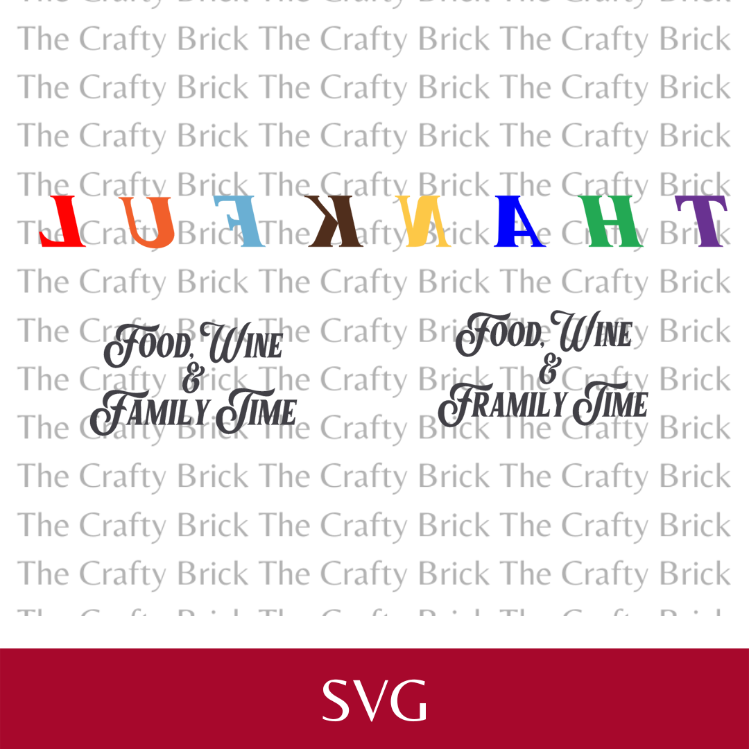 Thankful Wine Glass Cut File | SVG Cut File | Cricut Cut File | Silhouette Cut File| Thanksgiving Digital Cut File