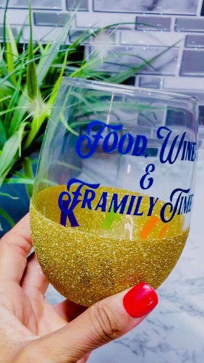 Thankful Wine Glass Cut File | SVG Cut File | Cricut Cut File | Silhouette Cut File| Thanksgiving Digital Cut File