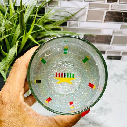 Kwanzaa Wine Glass Cut File | SVG Cut File | Cricut Cut File | Silhouette Cut File|