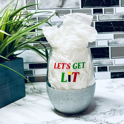 Kwanzaa Wine Glass Cut File | SVG Cut File | Cricut Cut File | Silhouette Cut File|