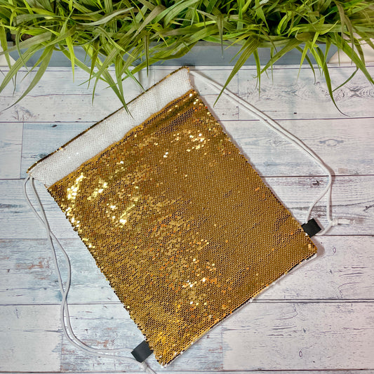 Sublimation Sequin Cinch Sack | Glitter Backpack | Sublimation Blank | Sequin Backpack | Drawstring Gym Bag | Sublimation Drawstring Bag - The Crafty Brick